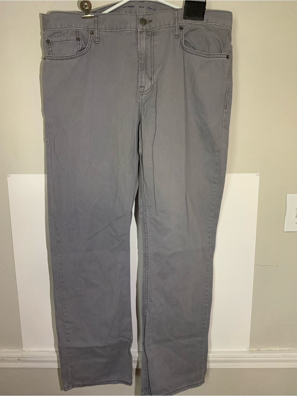 Men's Gray Straight-Leg Jeans - Unbranded